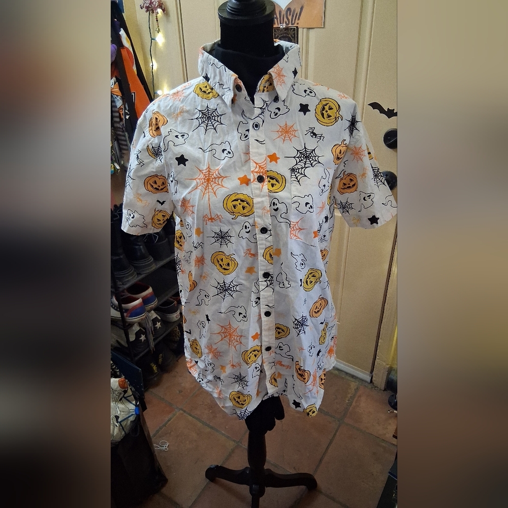 Halloween Themed Button Down Shirt